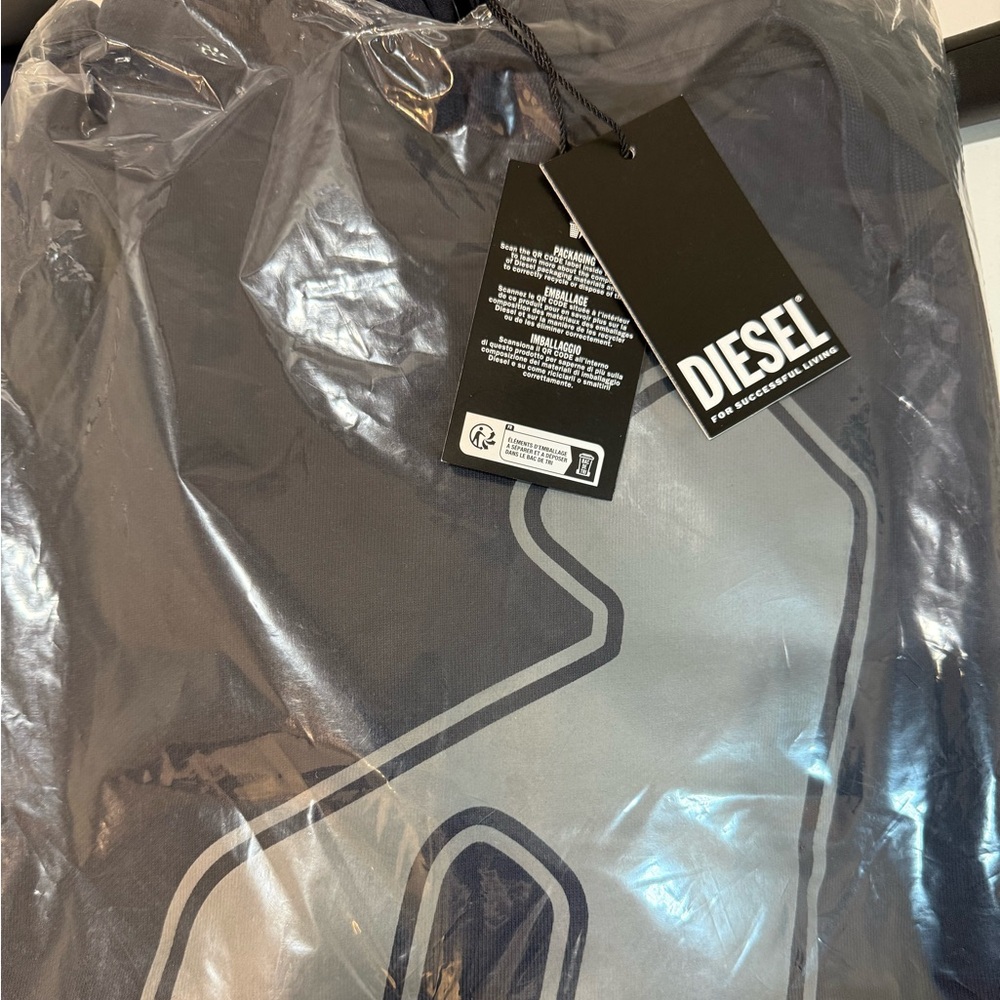Diesel Brushed Hoodie GINNOUT US XL - Picture 2 of 2